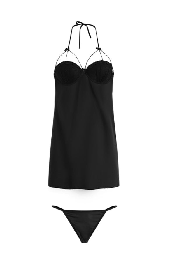 セクシーランジェリー 下着 女性用 レース&シースルー ベビードール ランジェリーセット s3_794