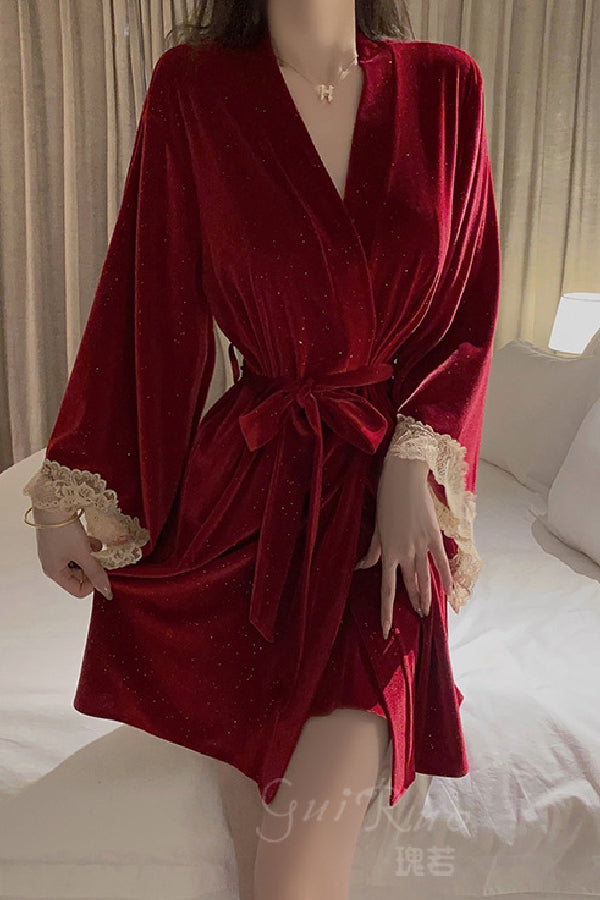 セクシーランジェリー 下着 女性用 ベルベットルームウェア s3_C4260