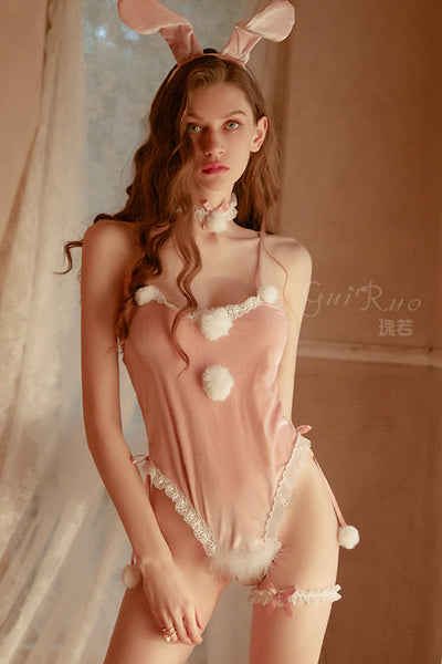 セクシーランジェリー 下着 女性用 セクシーベロアバニーガールセット s3_1405