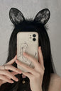 女性用セクシー ヘアアクセサリー レース＆ファー付きカチューシャ s3_p1