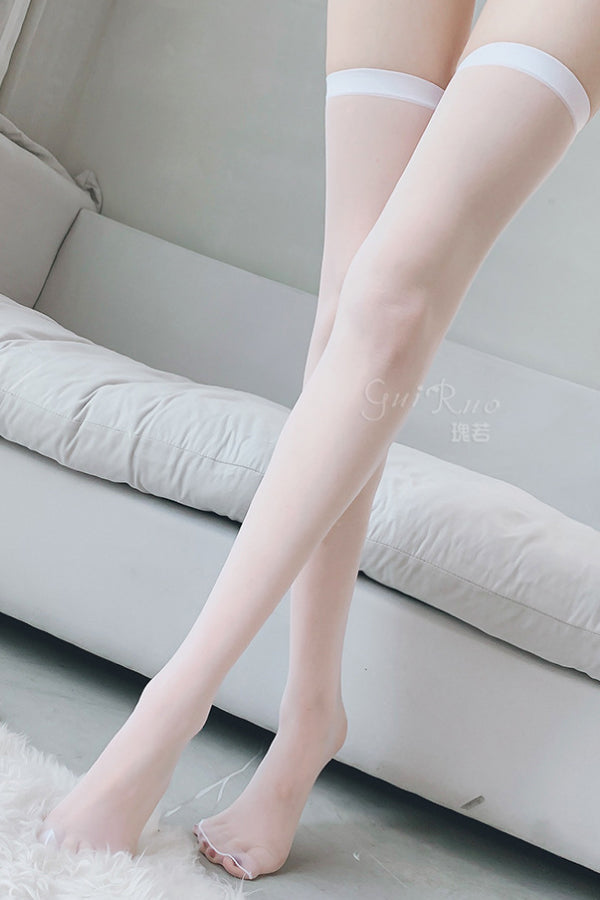 縦ライン入りロングストッキング 女性用セクシーランジェリー用 s3_w6