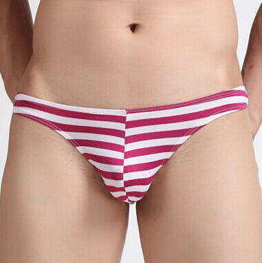 セクシーランジェリー 下着 男性用 ローライズ ストライプTバック s4_A-015
