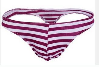 セクシーランジェリー 下着 男性用 ローライズ ストライプTバック s4_A-015