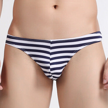 セクシーランジェリー 下着 男性用 ローライズ ストライプTバック s4_A-015