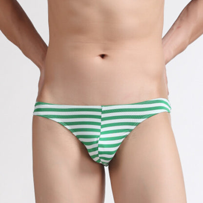 セクシーランジェリー 下着 男性用 ストライプ ローライズTバック s4_A011