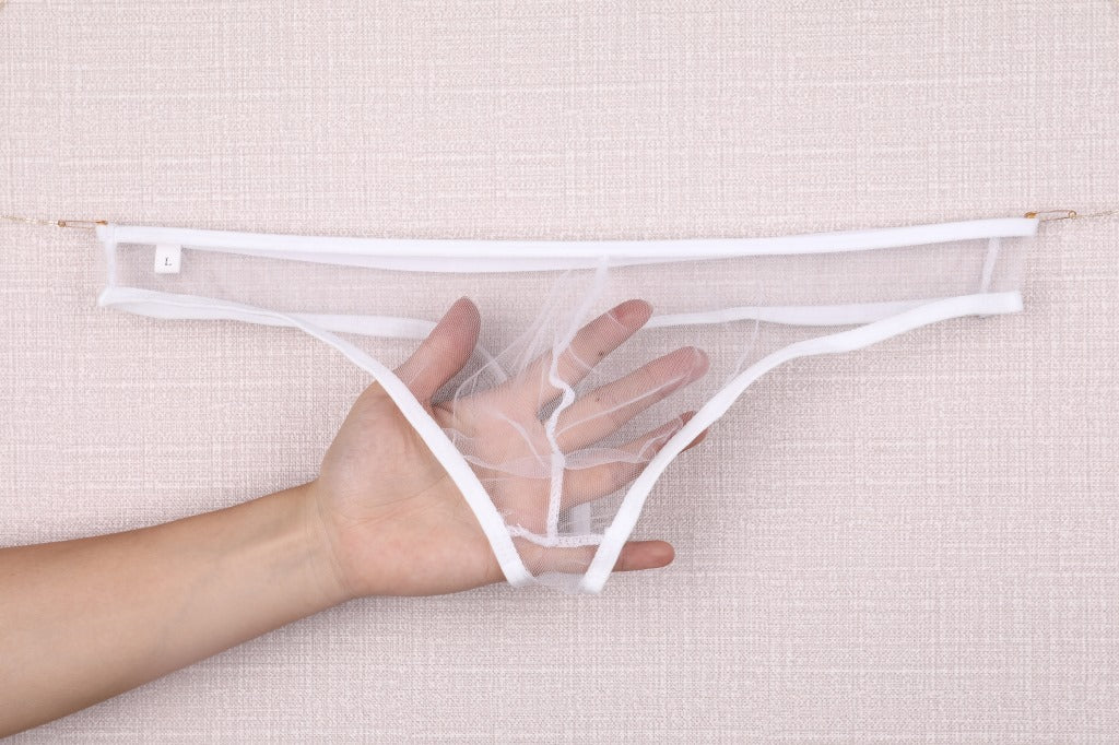 セクシーランジェリー 下着 男性用 ローライズアイスシルクTバックショーツ s4_C035