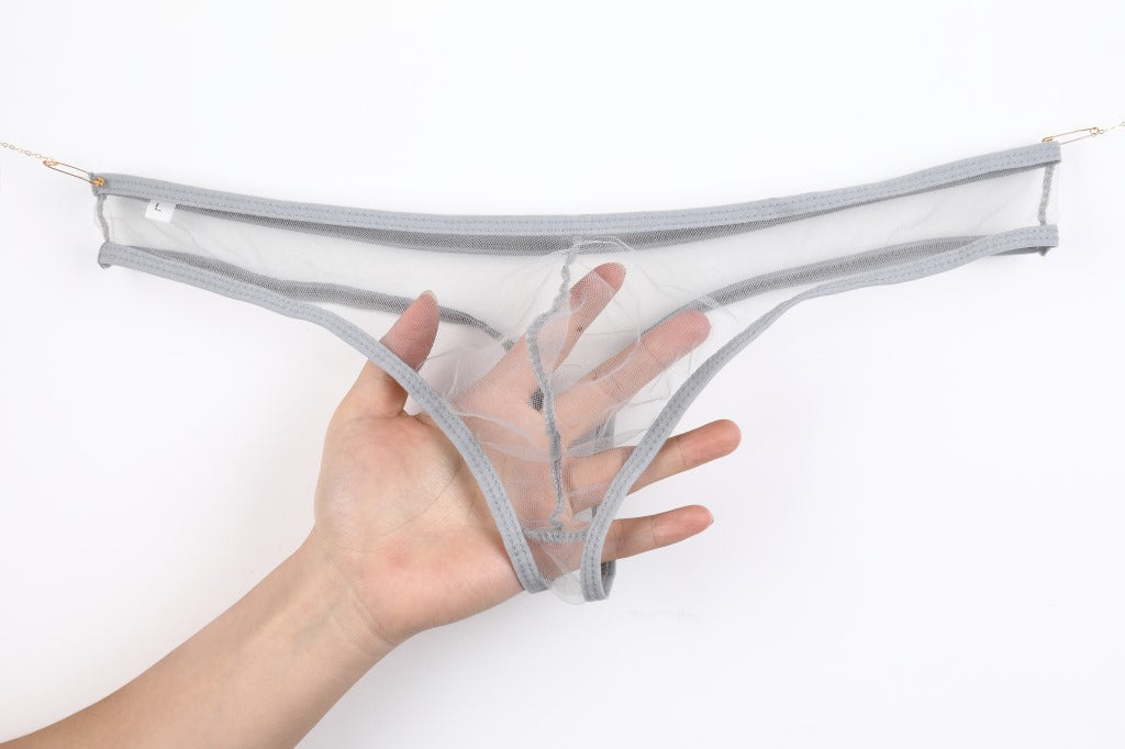 セクシーランジェリー 下着 男性用 ローライズアイスシルクTバックショーツ s4_C035