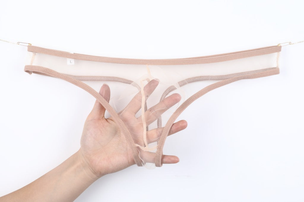 セクシーランジェリー 下着 男性用 ローライズアイスシルクTバックショーツ s4_C035