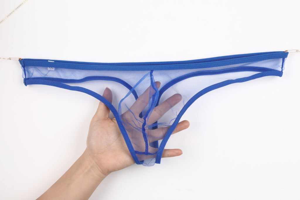 セクシーランジェリー 下着 男性用 ローライズアイスシルクTバックショーツ s4_C035