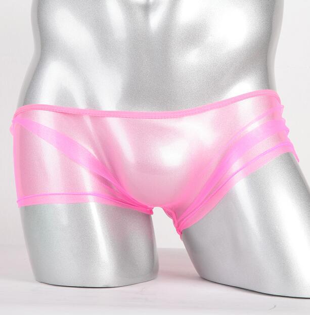 セクシーランジェリー 下着 男性用 透け感 ネット素材 ローライズボクサーパンツ s4_C092