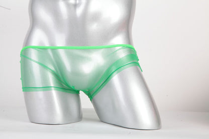 セクシーランジェリー 下着 男性用 透け感 ネット素材 ローライズボクサーパンツ s4_C092