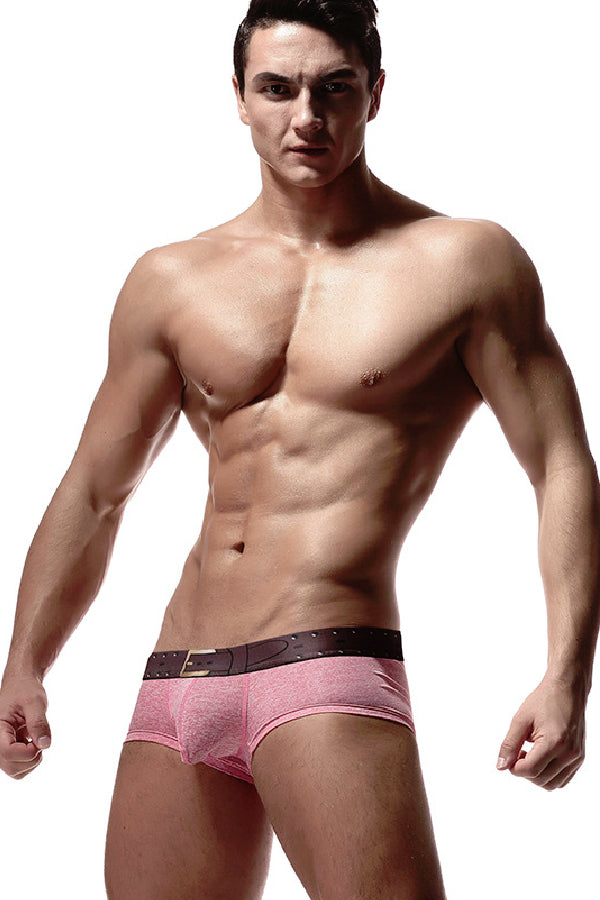 セクシーランジェリー 下着 男性用 メンズ ベルト風ローライズボクサーパンツ s4_E020