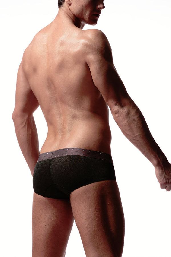 セクシーランジェリー 下着 男性用 メンズ ベルト風ローライズボクサーパンツ（バックヨーク）s4_E021