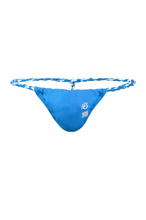 セクシーランジェリー 下着 男性用 和風刺繍入り ローライズTバックショーツ s4_E032