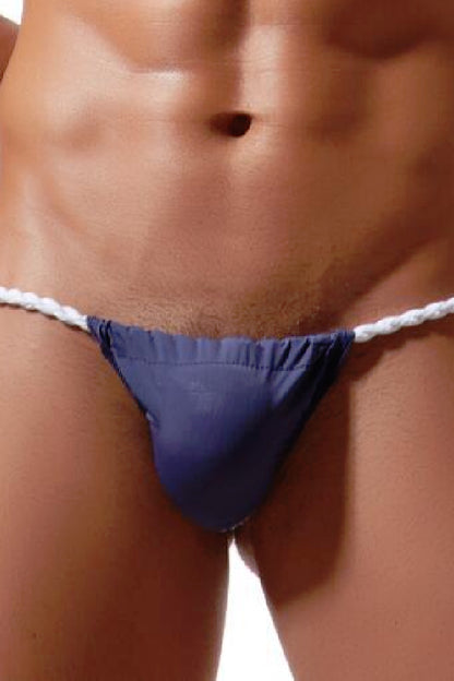 セクシーランジェリー 下着 男性用 メンズ アイスシルク素材 紐付きTバックショーツ s4_E038
