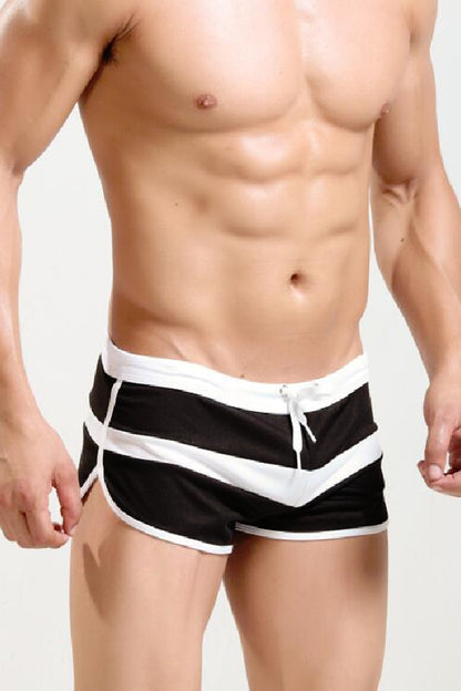 セクシーランジェリー 下着 男性用 メンズ ドローストリング付きショートパンツ s4_E039