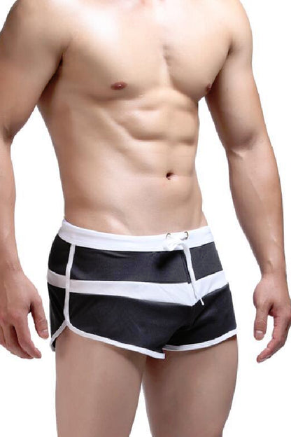 セクシーランジェリー 下着 男性用 メンズ ドローストリング付きショートパンツ s4_E039