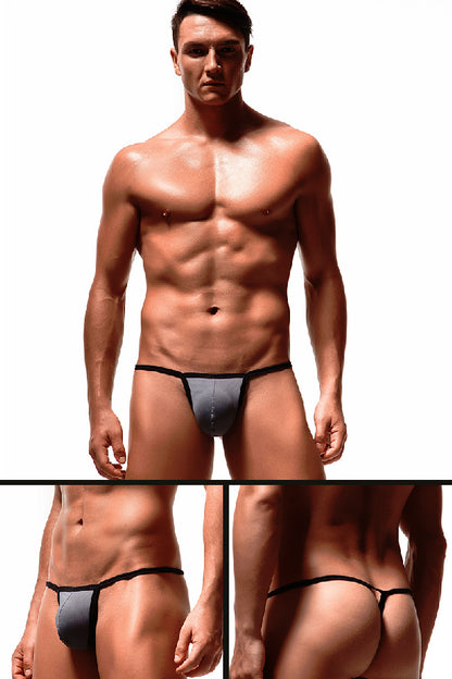 セクシーランジェリー 下着 男性用 通気メッシュ ローライズTバック s4_E059