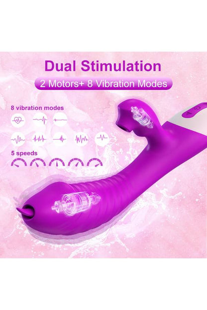 女性用 アダルトグッズ セルフプレジャー ベロ型ヘッド スティック バイブ sTY3_GM-ZDB089