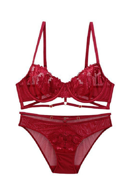 セクシーランジェリー 下着 女性用 フラワーレース ランジェリーセット sUW3_0310
