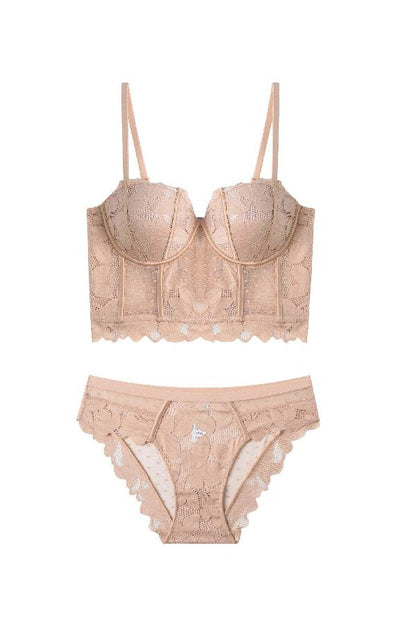 セクシーランジェリー 下着 女性用 レース  コルセット風  ランジェリーセット sUW3_0509