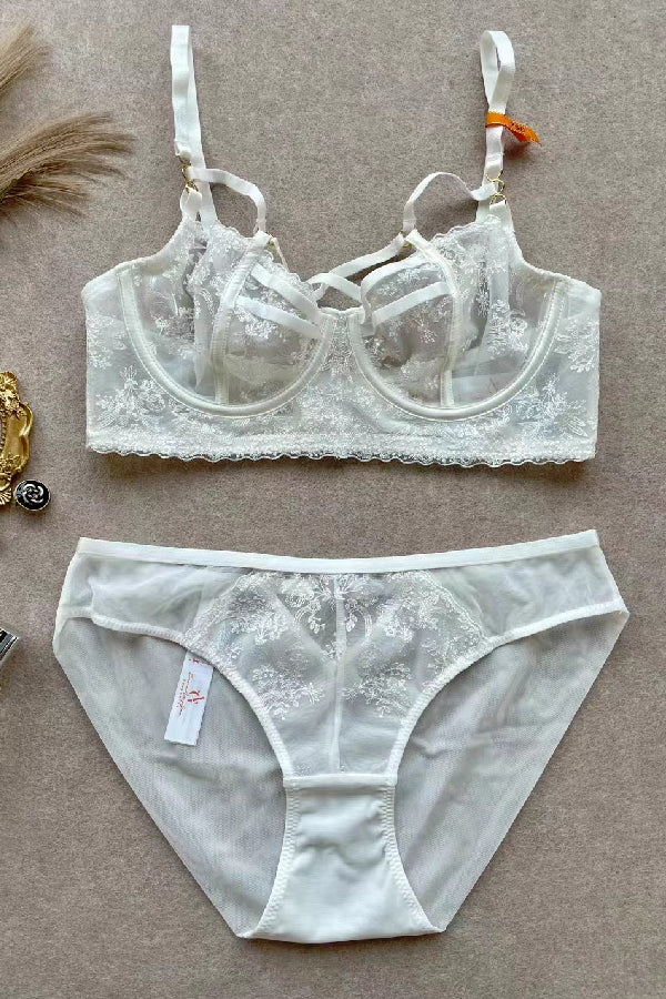 セクシーランジェリー 下着 女性用 チュール素材 ランジェリーセット sUW3_5340
