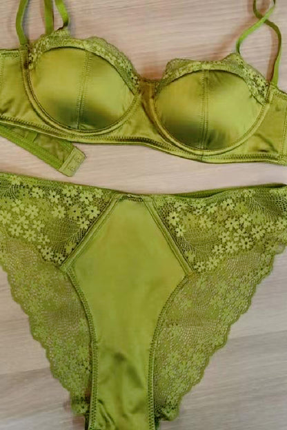 セクシーランジェリー 下着 女性用 ハーフカップデザイン ランジェリーセット sUW3_619