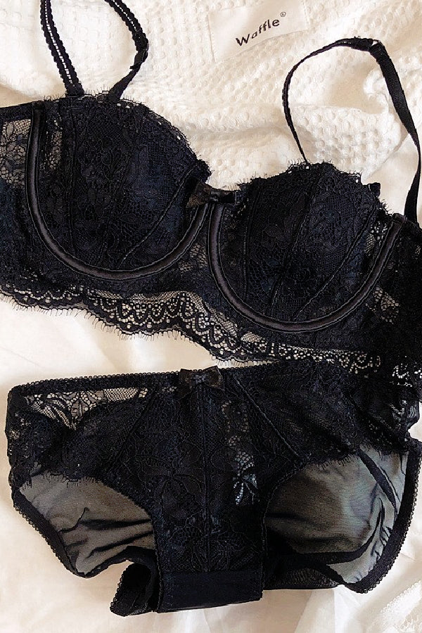 セクシーランジェリー 下着 女性用 フラワーレース ランジェリーセット sUW3_8313