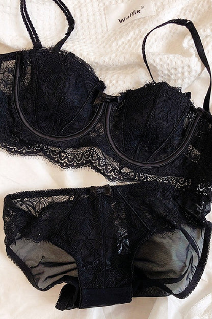 セクシーランジェリー 下着 女性用 フラワーレース ランジェリーセット sUW3_8313