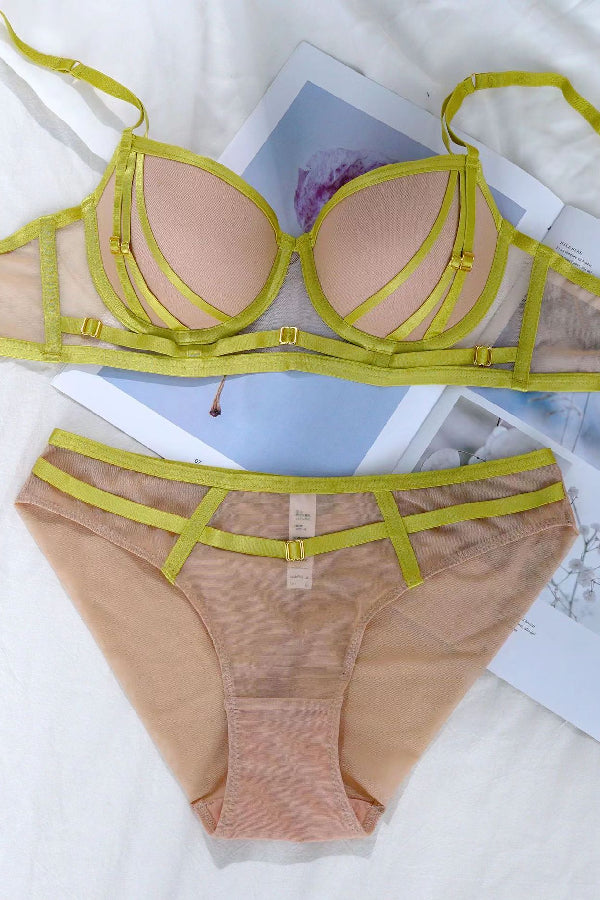 セクシーランジェリー 下着 女性用 メッシュ素材 ランジェリーセット sUW3_92217