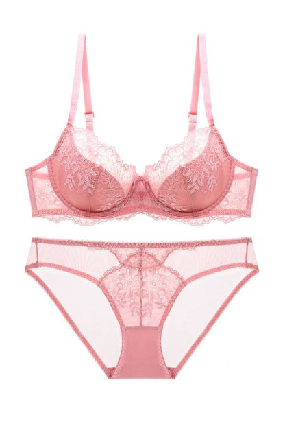 セクシーランジェリー 下着 女性用 フラワーレース ランジェリーセット sUW3_9256