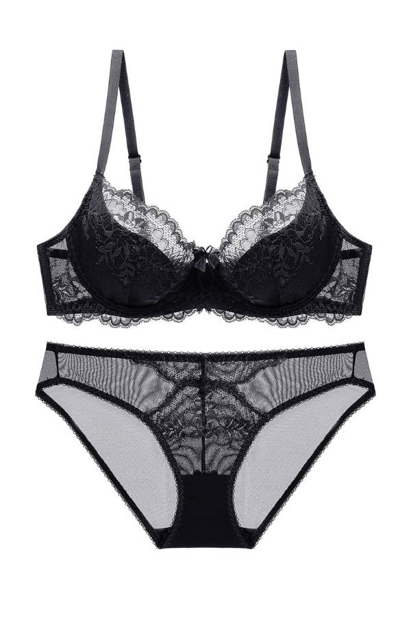 セクシーランジェリー 下着 女性用 フラワーレース ランジェリーセット sUW3_9256