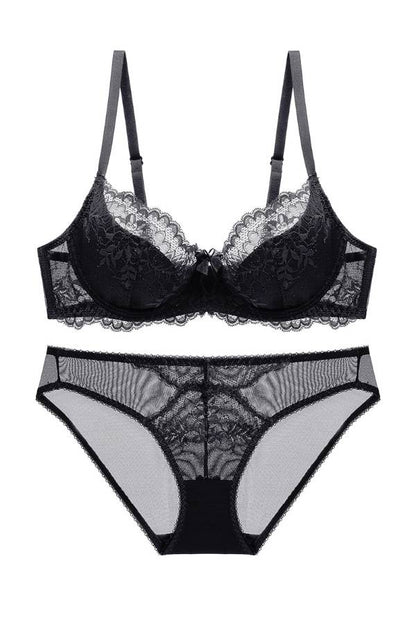セクシーランジェリー 下着 女性用 フラワーレース ランジェリーセット sUW3_9256