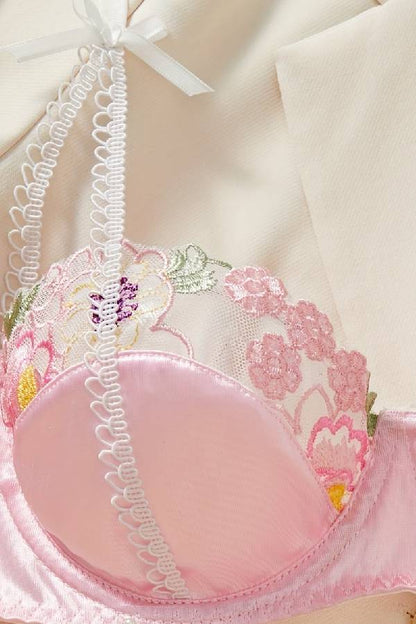 セクシーランジェリー 下着 女性用 レース  刺繍  ランジェリーセット sUW3_L065