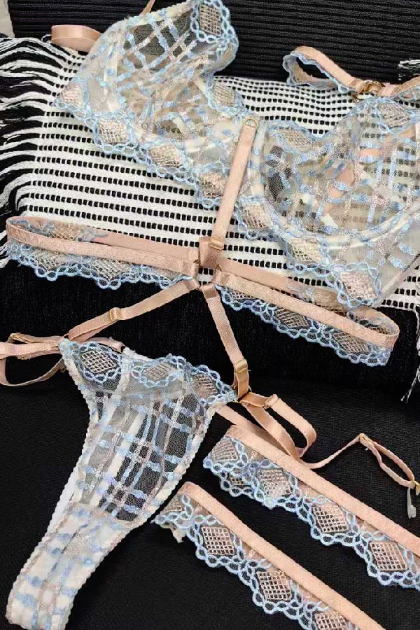 セクシーランジェリー 下着 女性用 クロスボーダー柄 ランジェリーセット sUW3_LV295