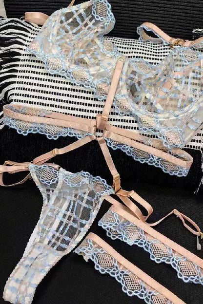セクシーランジェリー 下着 女性用 クロスボーダー柄 ランジェリーセット sUW3_LV295