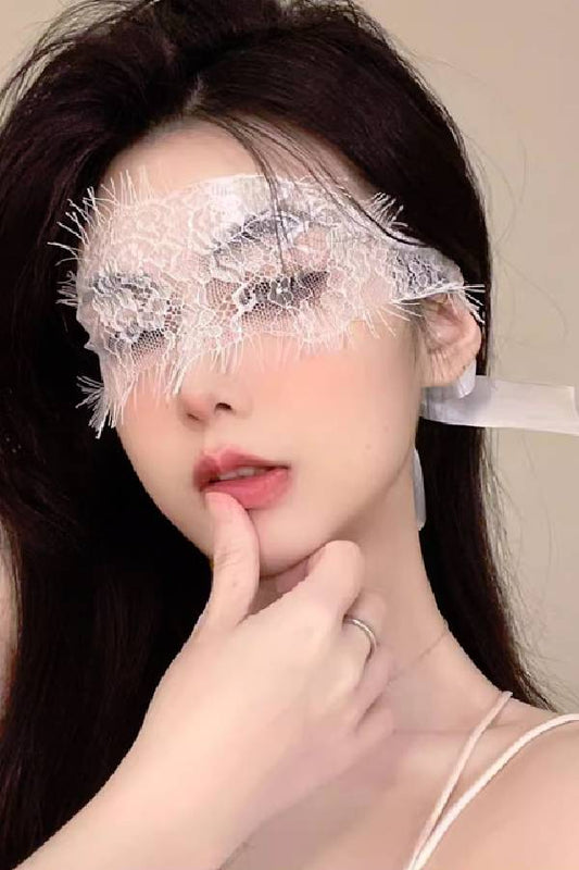 女性用セクシー フラワーレース リボンアイマスク sUW7_ZQ1001