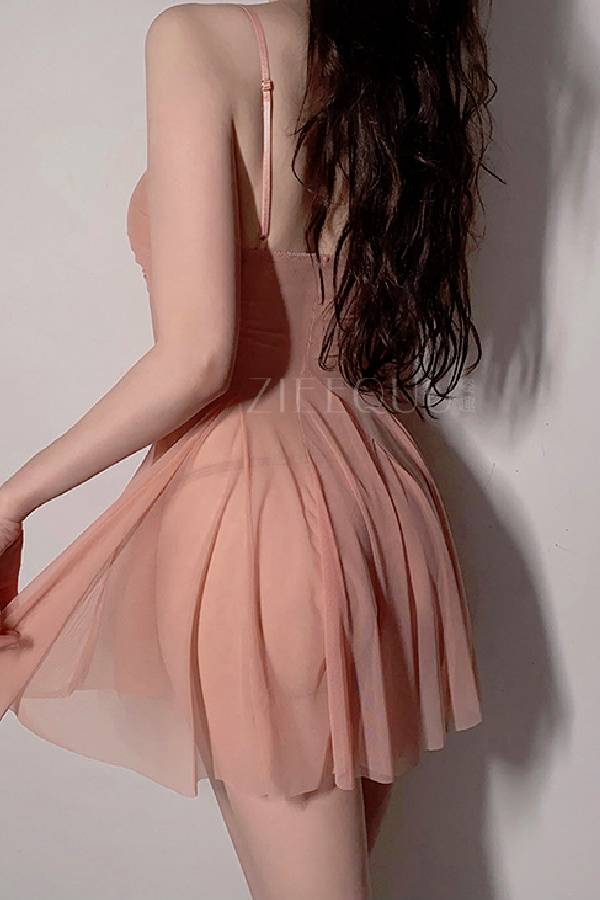 女性用セクシーランジェリー フラワーモチーフ シアーチュール ベビードールランジェリー sUW7_ZQ6186