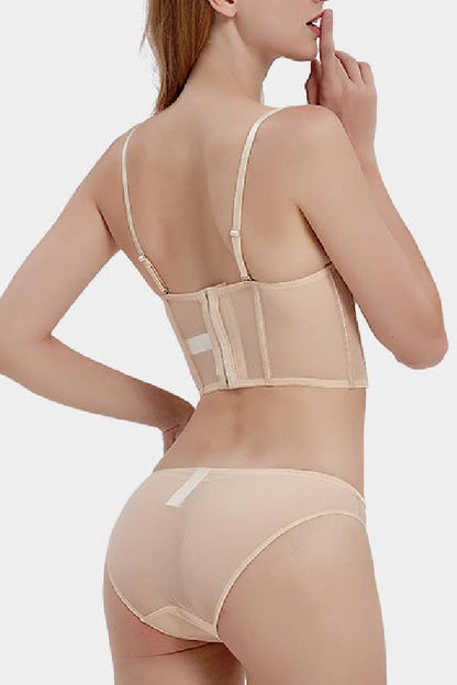 セクシーランジェリー 下着 女性用 リボン  コルセット風  ランジェリーセット sUW3_0510