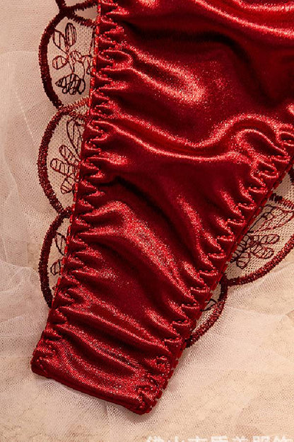 セクシーランジェリー 下着 女性用  花柄  刺繍  ランジェリーセット sUW4_Z25209